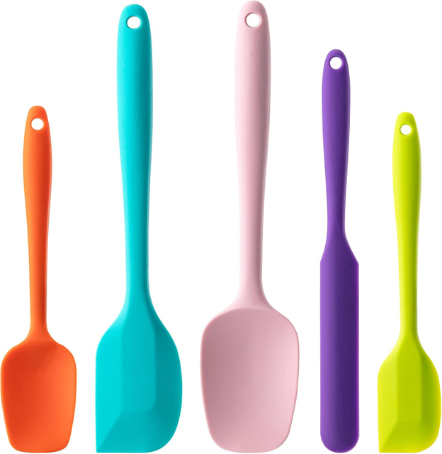 5 Piece Rubber Spatulas for Baking