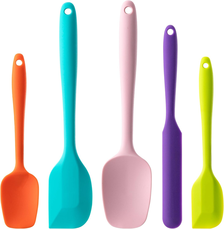 5 Piece Rubber Spatulas for Baking