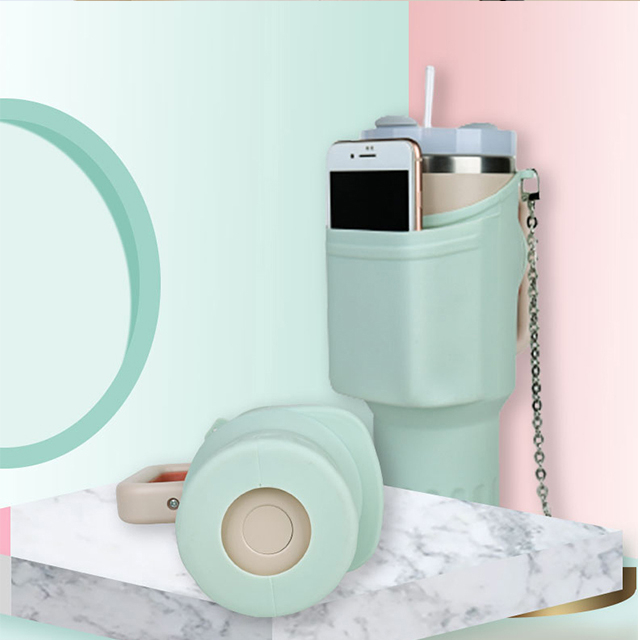 Fitness Bottle With Phone Holding Sleeve