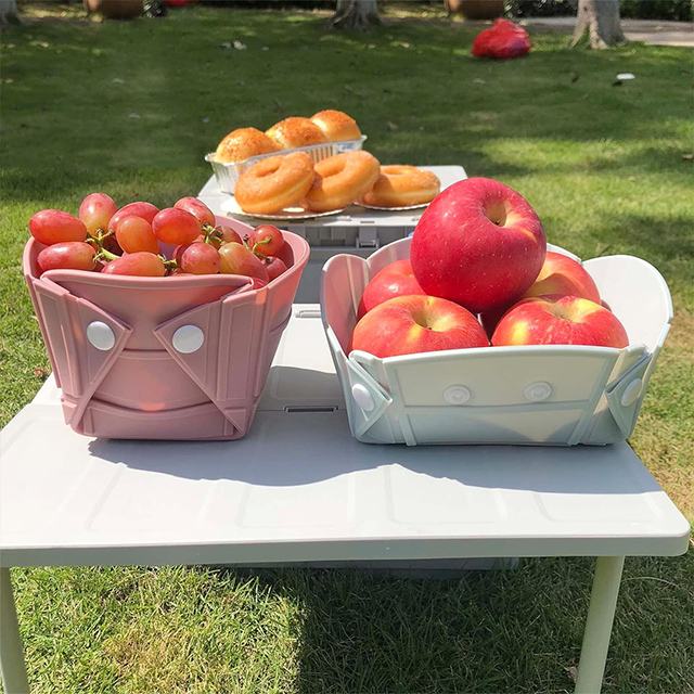 Collapsible Silicone Picnic Bowl