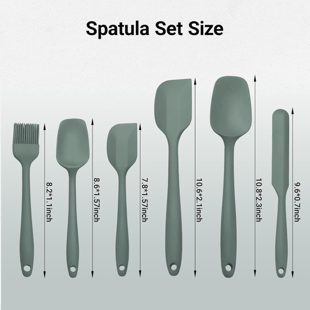 4 Pieces Silicone Spatula Set
