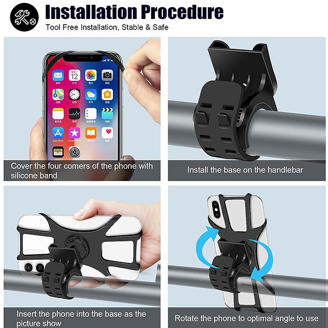 Silicone Mobile Holder for Bike