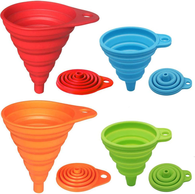 Silicone Collapsible Funnels for Filling 