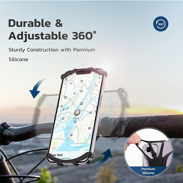 360° Silicone Bicycle Phone Holder