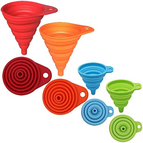 Silicone Collapsible Funnels for Filling 