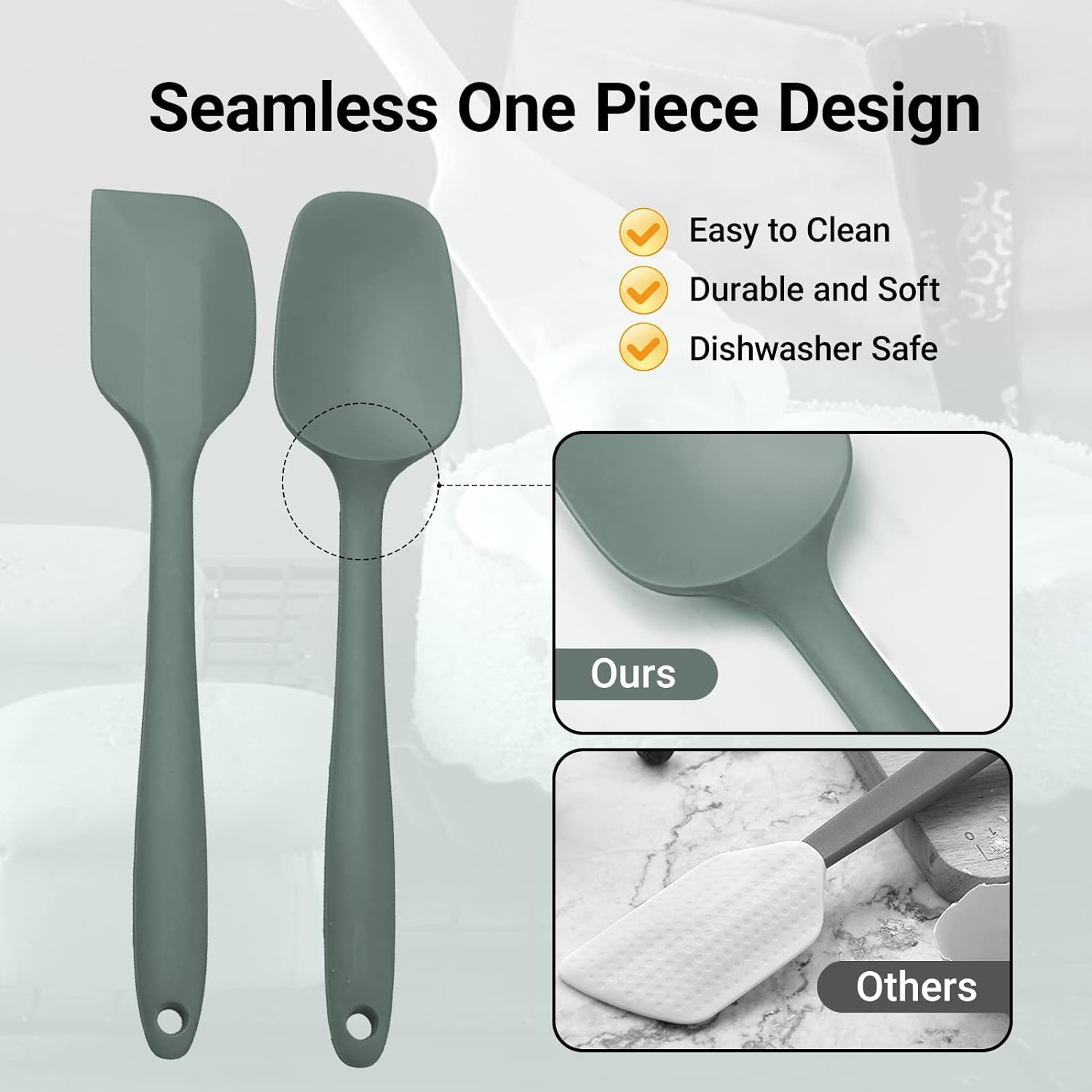 4 Pieces Silicone Spatula Set