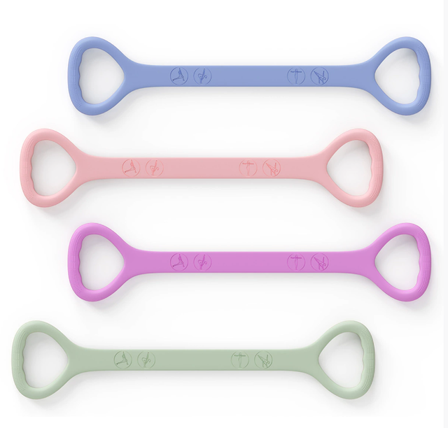 Silicone Figure-8 Resistance Band Fitness Yoga Figure-8 Pull Rope Shoulder And Back Training Thickened High-Elastic Resistance Band