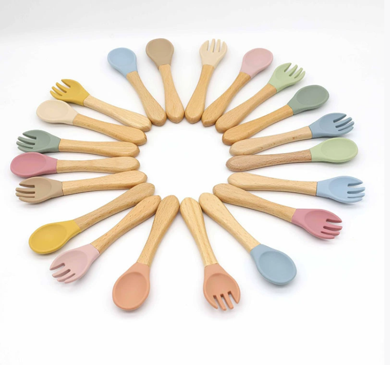 Children's Tableware Silicone Bib Waterproof Baby Bib Baby Drool Towel Infant Bowl And Spoon Complete Maternal And Baby Supplies