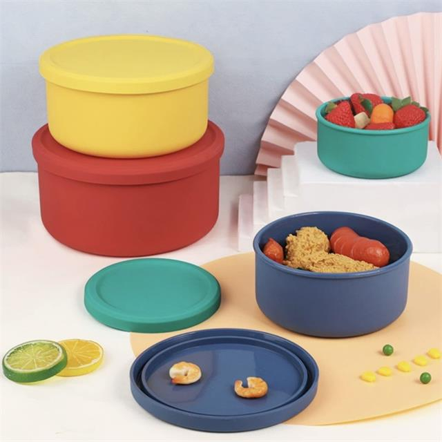 Round Silicone Lunch Box