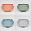 Cross-border children's tableware baby plate food-grade silicone baby feeding bowl with suction cup, high-temperature resistant, anti-fall plate
