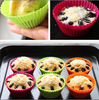 Cross-border Silicone Cake Mold Muffin Cup 7CM Colorful Square Muffin Cup Pudding Jelly Baking DIY Mold