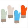 Wholesale Long Silicone Gloves with Nordic Colorful Dots, Padded Silicone Heat-resistant Gloves, Oven Mitts, Kitchen Supplies