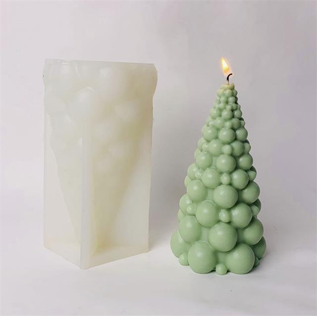 Silicone Christmas Tree Candle Mold