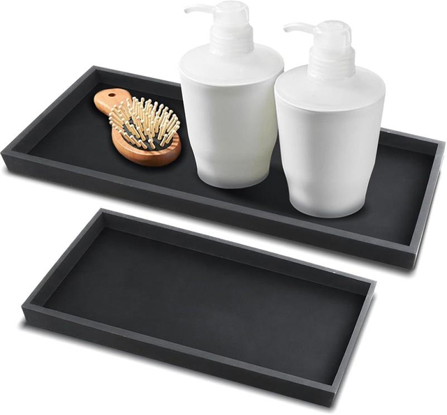 Black Rectangle Tray