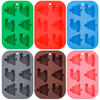 DIY Christmas Tree & Hat Silicone Baking Mold Set - 6 Piece Cake & Chocolate Mold Kit