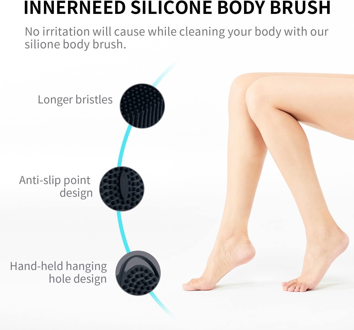 Silicone Body Brush for Bath