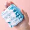 Silicone Bath Brush, Magic Scrub for Bathing, Shower Brush for Back Scrubbing, Body Cleansing Brush, Head Itch-relief Massage, Double-sided Hair Washing Brush