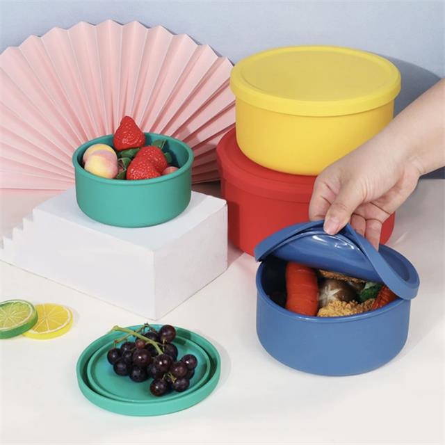 Round Silicone Lunch Box