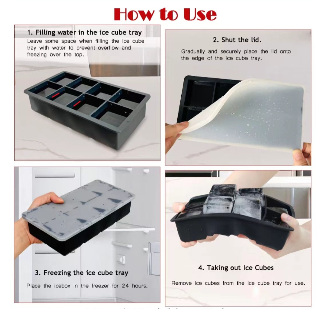 Large Square Ice Cube Mold