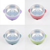 Silicone Double-Handle Bowl with 304 Stainless Steel Inner Liner, Children's Tableware, Baby Feeding Bowl, Anti-Scald and Drop-Resistant Plate