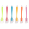 Silicone scraper, fully wrapped, integrated design, small long cake spreading knife for jam, cheese, butter, salad, and mixing