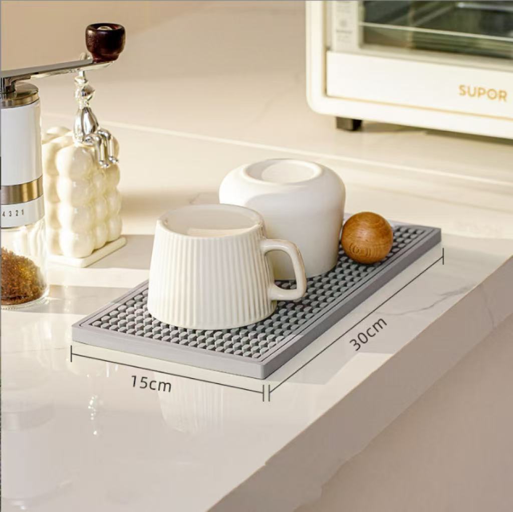 Soft Rubber Bar Mat, Non-slip, Water-draining, Heat-insulating Bar Mat, Available in Three Sizes, Can Be Combined, Water-draining Cup Mat, Wine Glass Coaster, Wholesale.