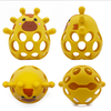 New Cross-Border Manhattan Ball 0-3 Baby Food-Grade Silicone Handheld Rattle Teething Toy.