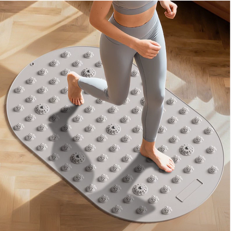 Liquid Silicone Acupressure Board Home Indoor Yoga Foot Massager Meridian Foot Acupressure Massager.