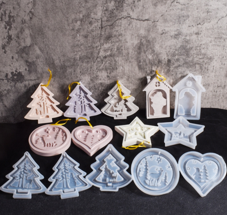 Aromatherapy Plaster Christmas Hanging Sign Mold