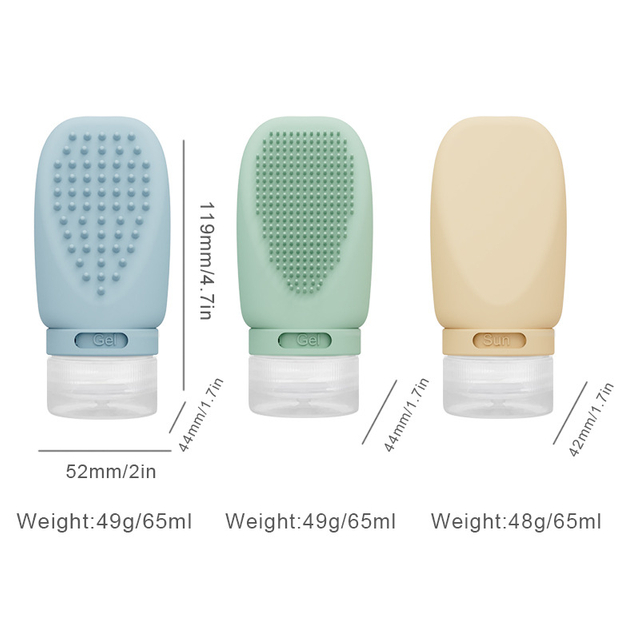 Silicone Shampoo Bottle