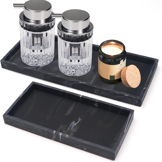 Black Rectangle Tray