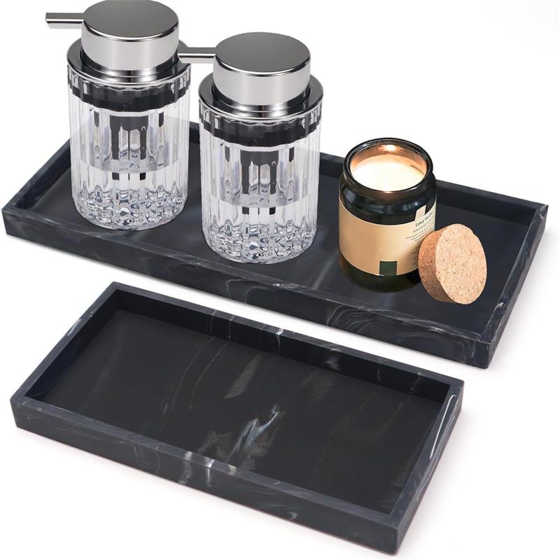 Black Rectangle Tray