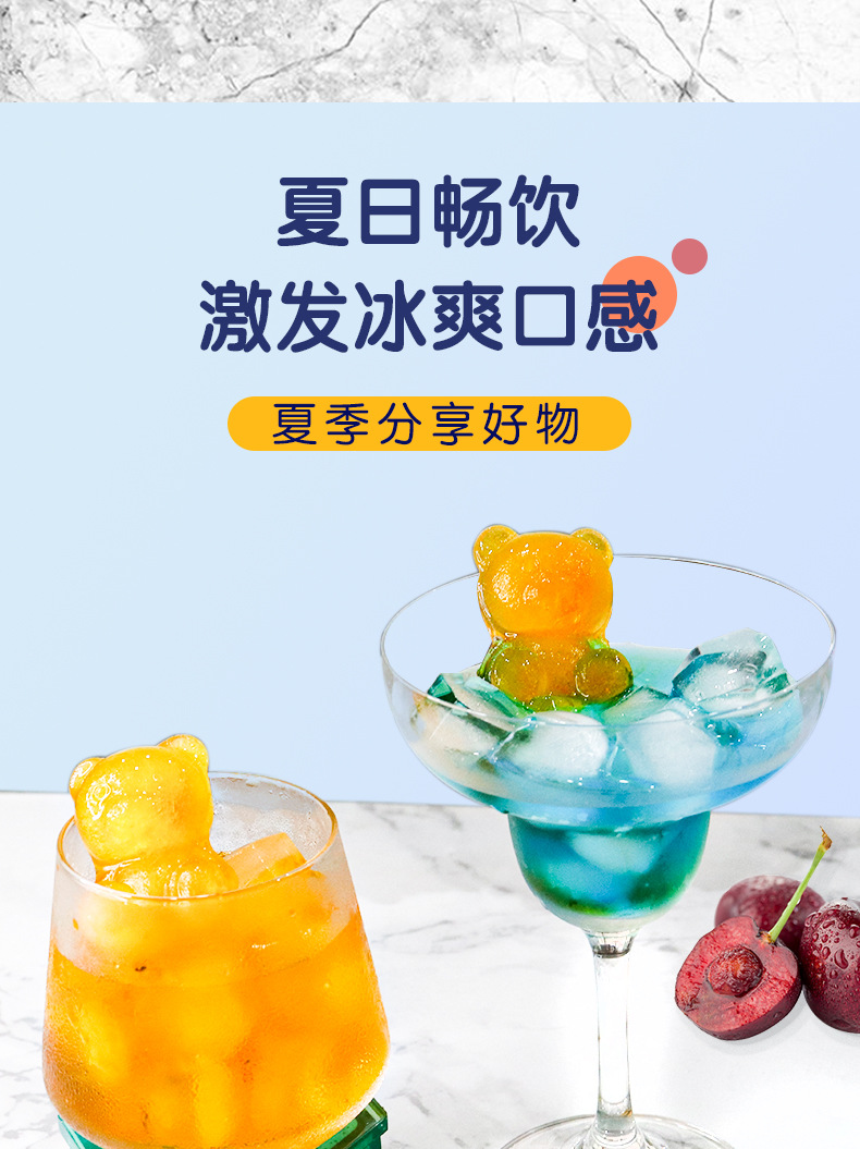 Custom bear ice tray ice cube mold animal ice tray silicone ice tray ice cream ice cream frozen ice ball ice box ice mold (5)