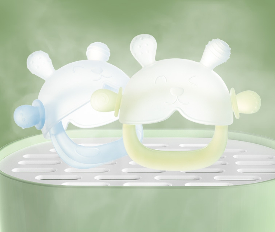 Rabbit teether baby teething stick to prevent hand eating 6