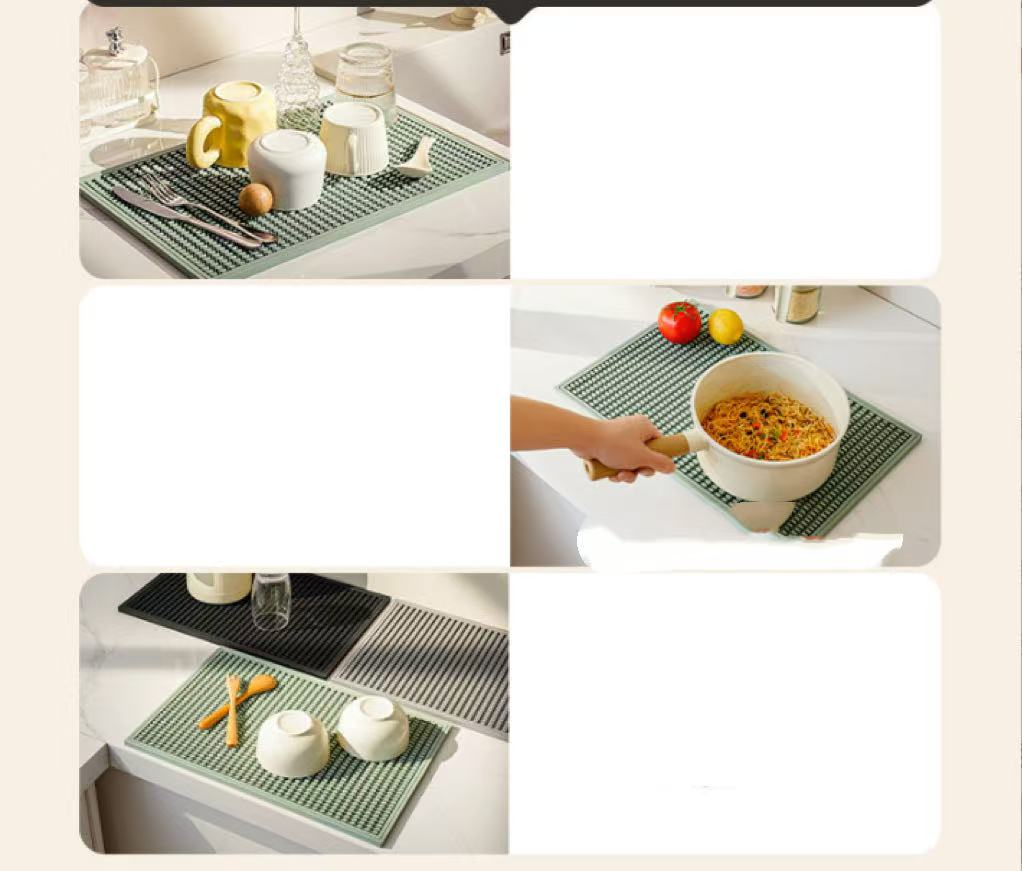 Soft Rubber Bar Mat, Non-slip, Water-draining, Heat-insulating Bar Mat, Available in Three Sizes, Can Be Combined, Water-draining Cup Mat, Wine Glass Coaster, Wholesale.