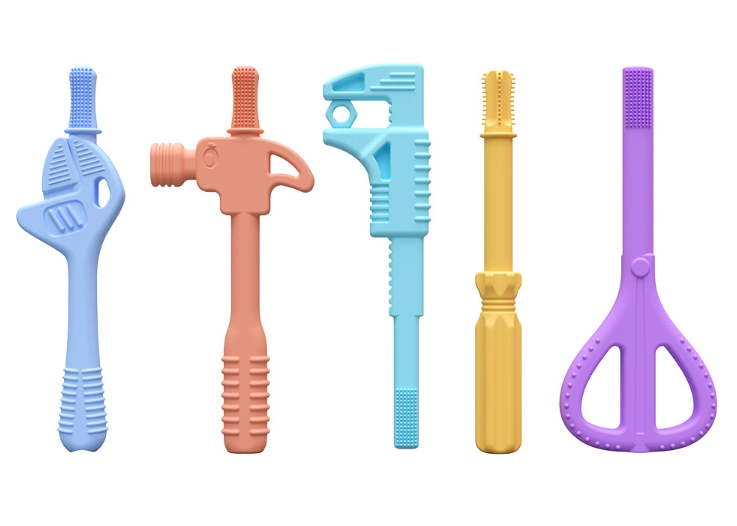 Amazon Hot-Selling Silicone Teething Tools: Pliers, Hammer, Food-Grade Baby Teething Stick, Cross-Border Infant Toys