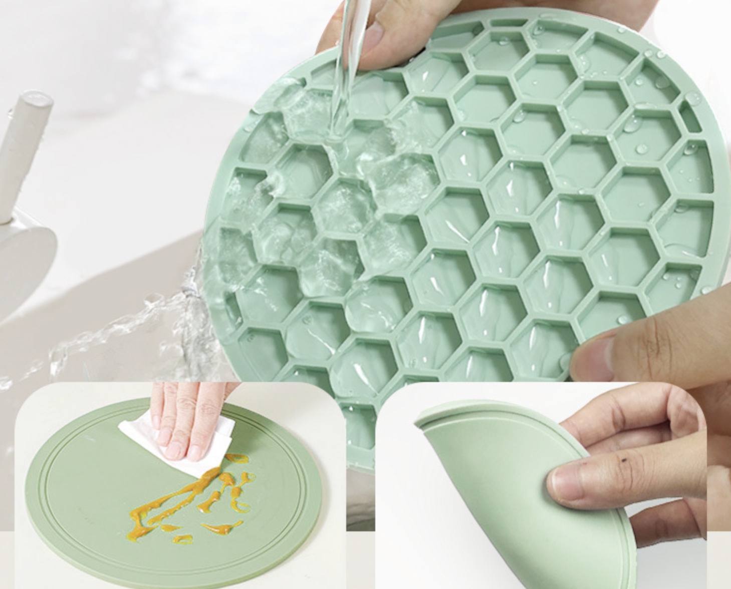 Silicone Round Heat-insulating Coaster