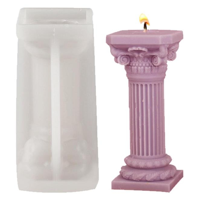 Roman Column Candle Mold