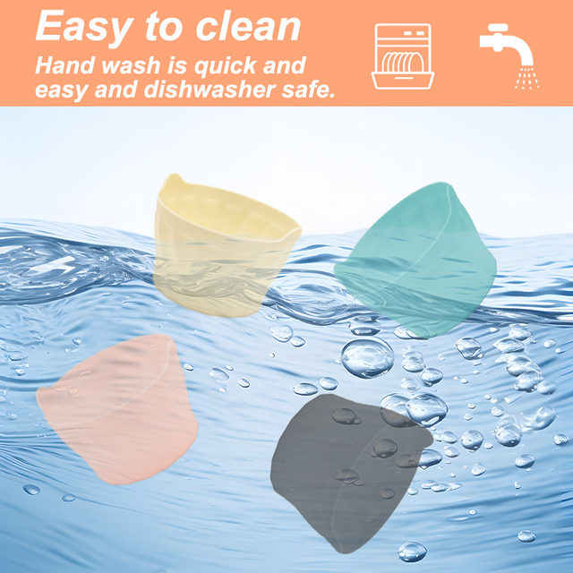 Silicone Baking Cups Set (6-Pack) - Reusable Muffin, Cupcake & Egg Tart Molds for Air Fryer, Oven & Freezer