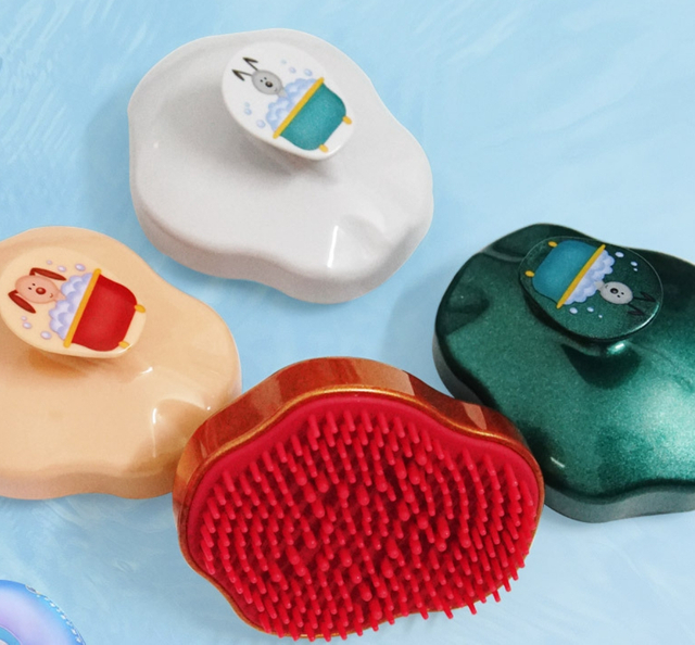 Newborn Baby Silicone Soft Hair Shampoo Brush