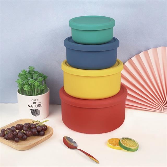 Round Silicone Lunch Box