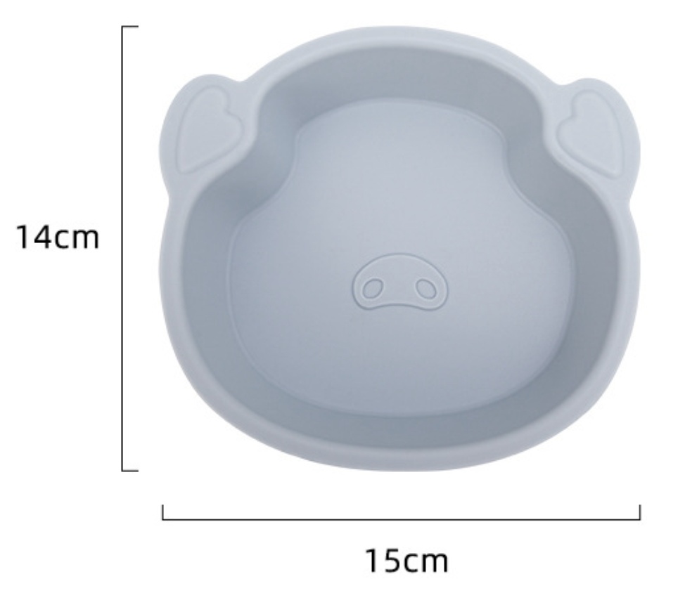Food grade silicone dinner plate