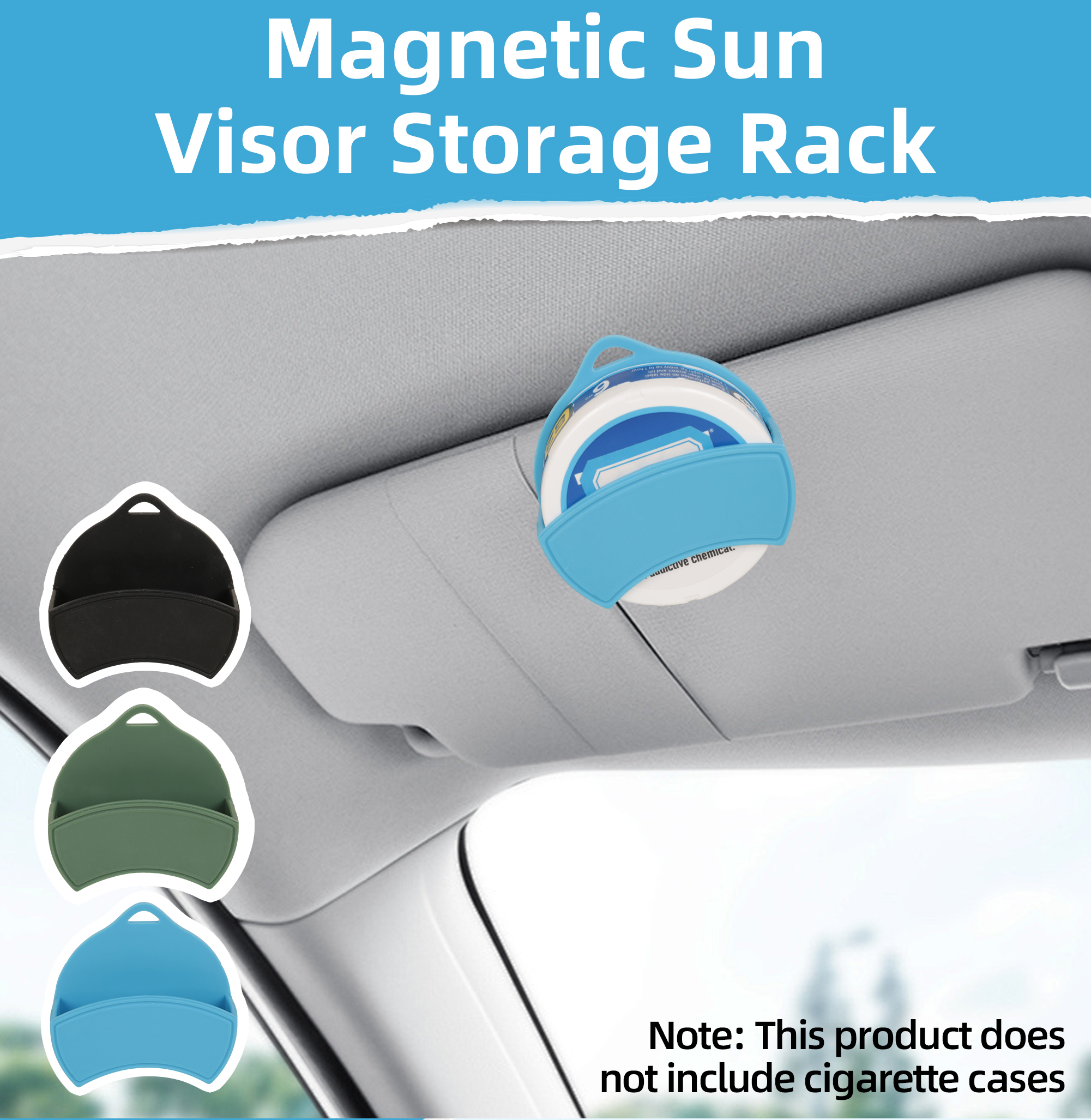 Cross-Border Trending Magnetic Sun Visor Storage Rack