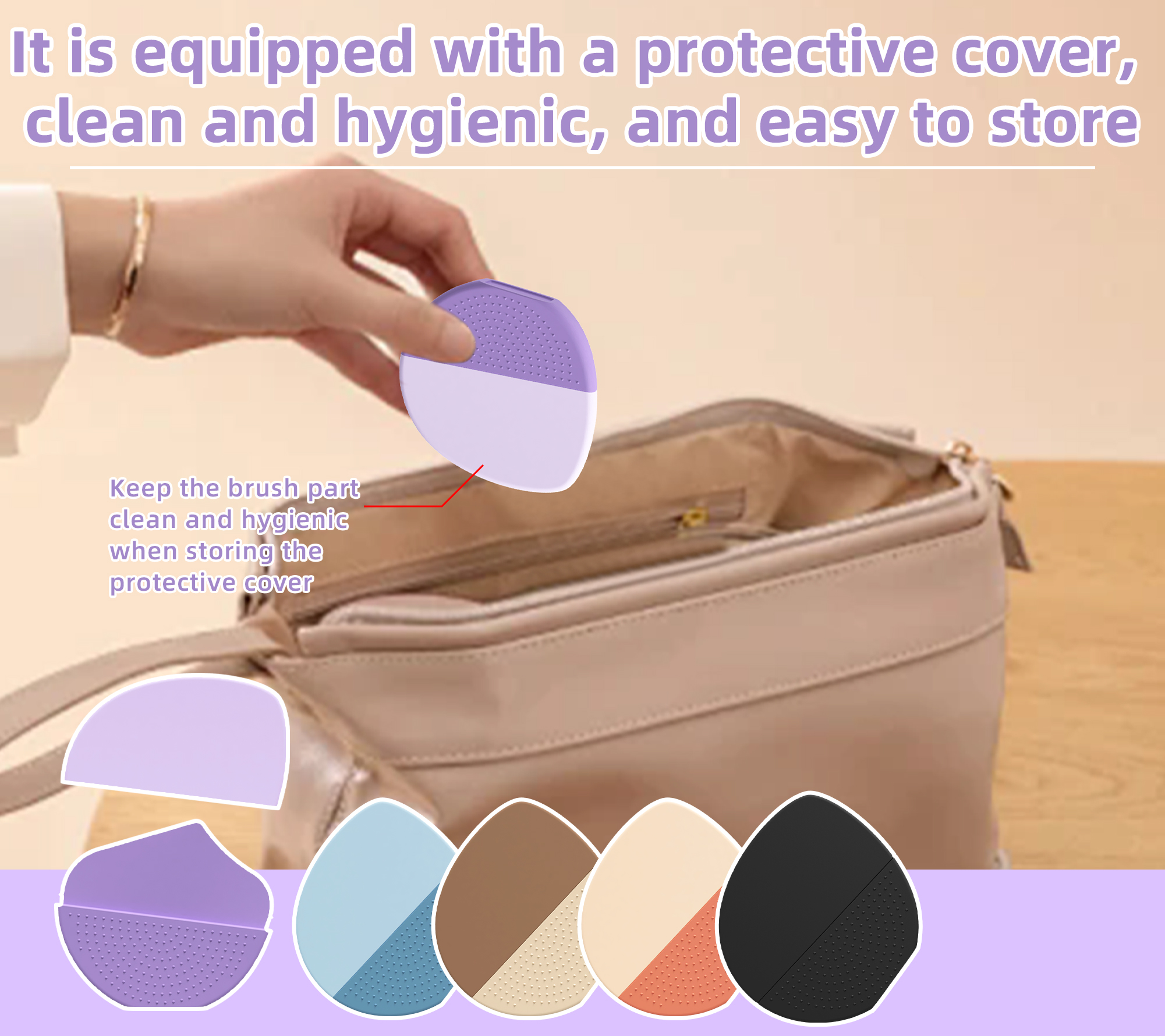 New Trending Cross-Border Silicone Foundation Brush (Waterdrop Style)