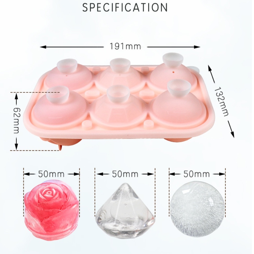 Rose Diamond Combination Ice Cube Mold
