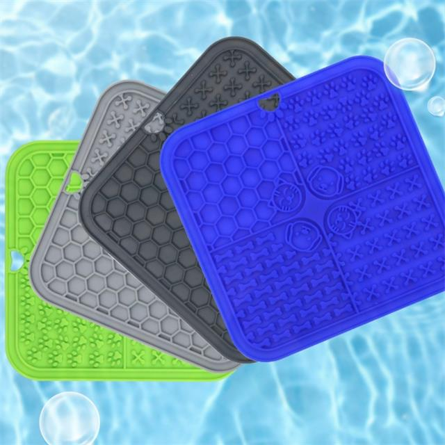 Square Suction Cup Pet Food Mat