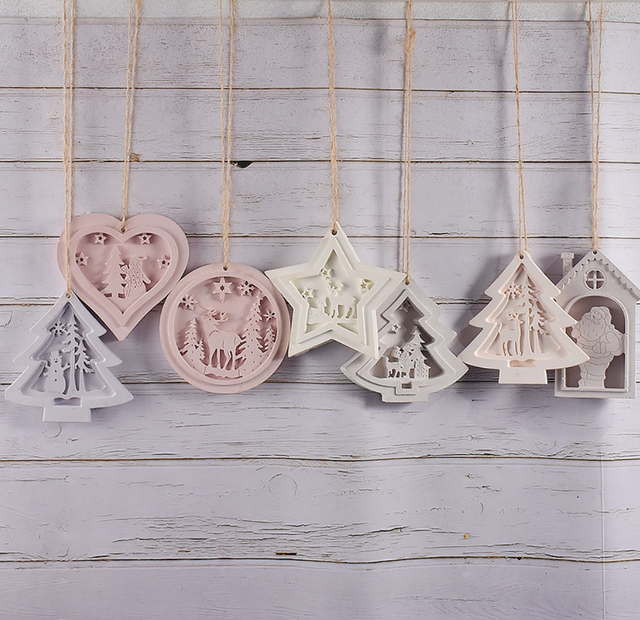Aromatherapy Plaster Christmas Hanging Sign Mold