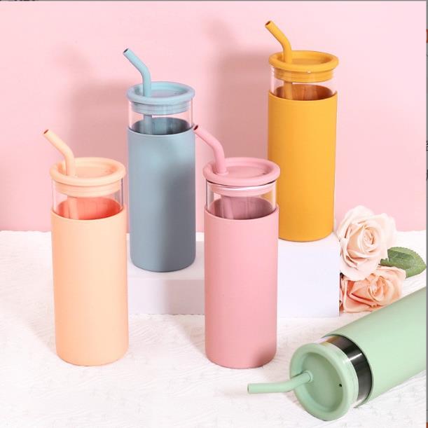 Silicone Straight Glass Cup Protective Cover