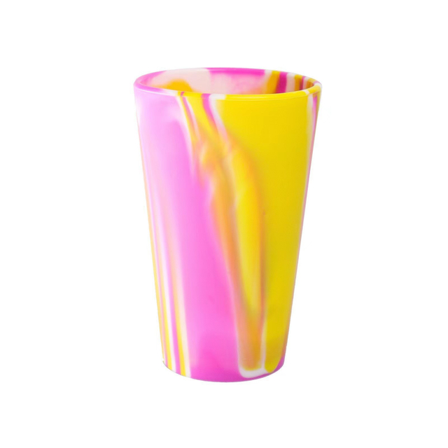 Amazon silicone cup 480ml outdoor portable anti-fall sports drinking water silicone beer cup color silicone water cup