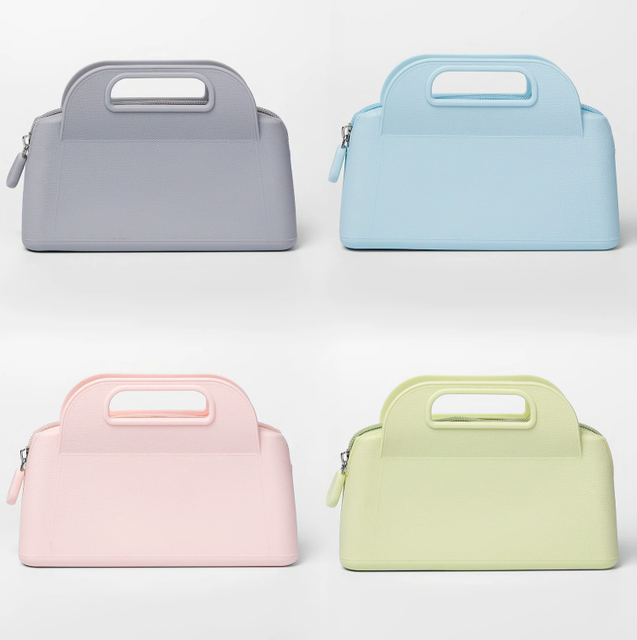 Fashionable Portable Silicone Makeup Bag, Handheld Coin Purse, Waterproof And Wear-resistant Phone And Key Bag, Toiletry Bag, Storage Bag